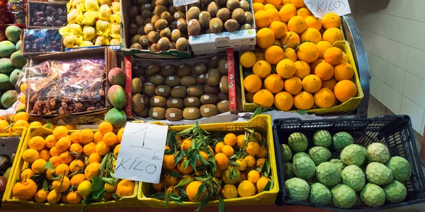 Frutas Frescas Mercado Central Alimentos — Foto de Stock