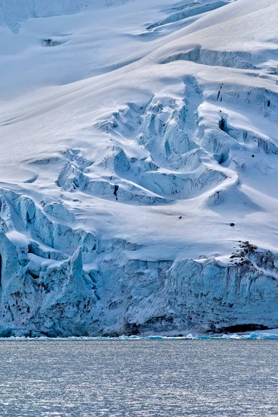 Derin Mavi Buzul Albert Land Arctic Spitsbergen Svalbard Norveç Avrupa — Stok fotoğraf