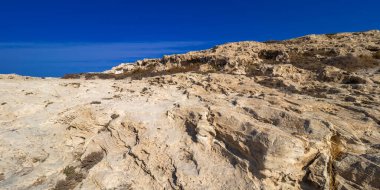 Antik Fosil Dune, Oolites, Los Escullos, Cabo de Gata-Nijar Doğal Parkı, UNESCO Biyosfer Rezervi, Sıcak Çöl İklim Bölgesi, Almerya, Endülüs, İspanya, Avrupa