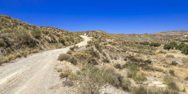 Tabernas Çölü Doğa Koruma Alanı, Sıcak Çöl İklim Bölgesi, Tabernas, Almerya, Endülüs, İspanya, Avrupa