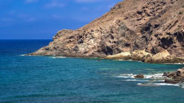 Corralete Plajı, Cabo de Gata-Nijar Doğal Parkı, UNESCO Biyosfer Rezervi, Sıcak Çöl İklim Bölgesi, Almerya, Endülüs, İspanya, Avrupa