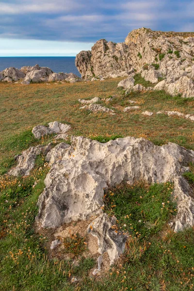 Rocky Coast Pria Cliffs Karst Formation Bufones Pria Protrected Landscape — Stock Photo, Image