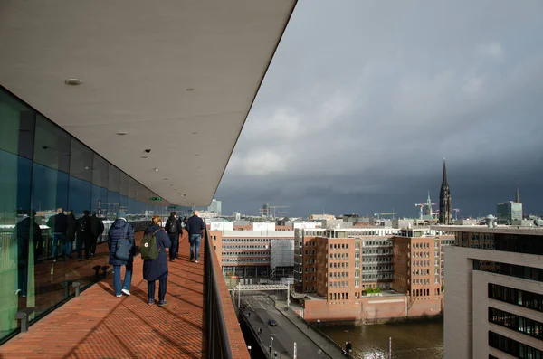 View City Hamburg Elbe Philharmonic Hall Germany — Fotografia de Stock
