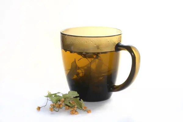 Taza de té de tilo — Foto de Stock