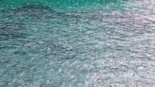 Belle Vue Sur Les Ondulations Abstraites Eau Mer Méditerranéenne Lors — Video