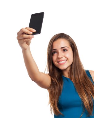 selfie fotoğraf çekici kız