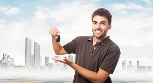 Man with the keys — Stock Photo, Image