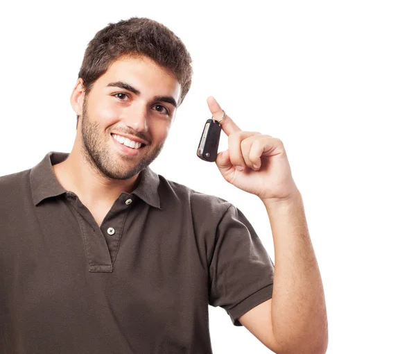 Man with keys — Stock Photo, Image