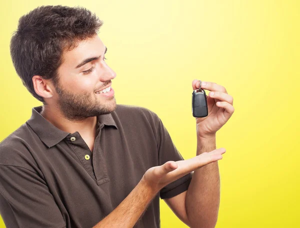 Man with keys — Stock Photo, Image