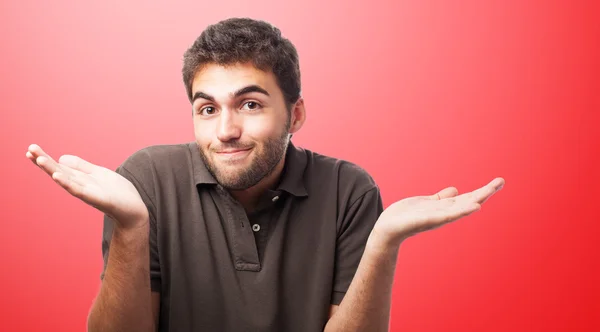 Man showing doubt gesture — Stock Photo, Image