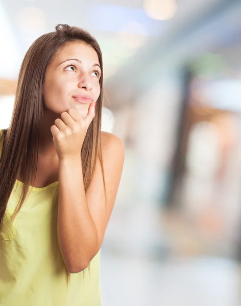 Young woman thinking — Stock Photo, Image