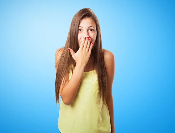 Mooie jonge vrouw. — Stockfoto