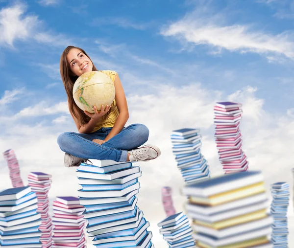 Estudiante bastante joven — Foto de Stock