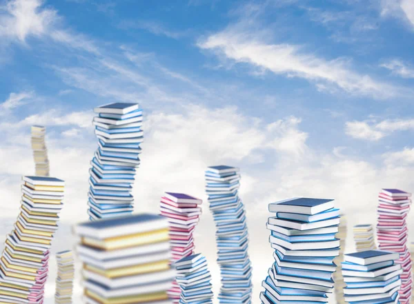 Book piles — Stock Photo, Image