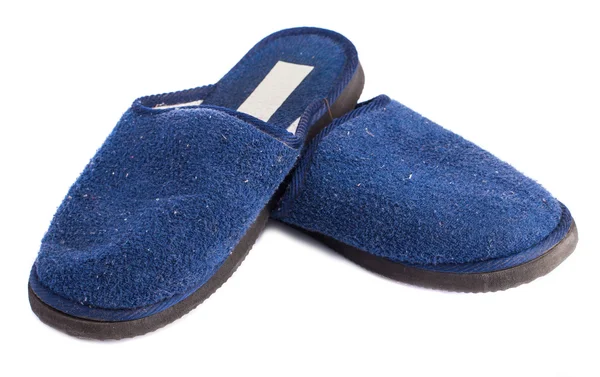 Голубая домашняя обувь — стоковое фото