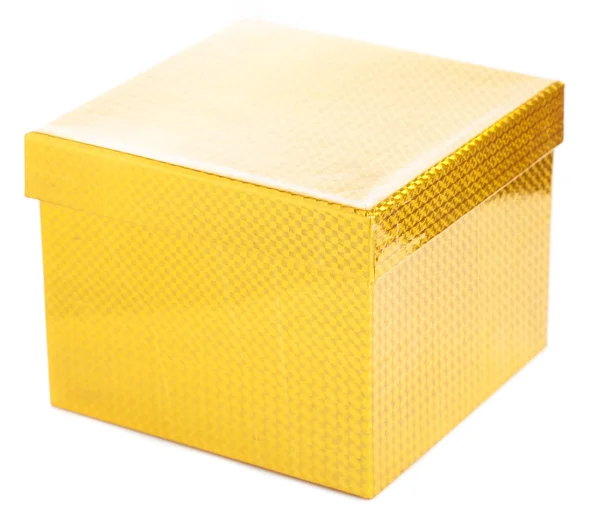 Closed yellow box — Stock Photo, Image