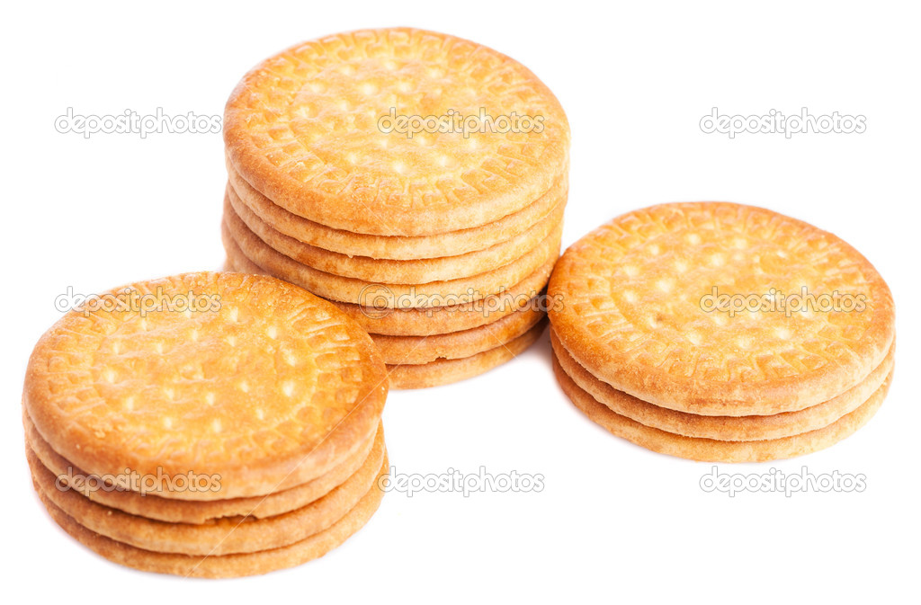 Three tower of biscuits