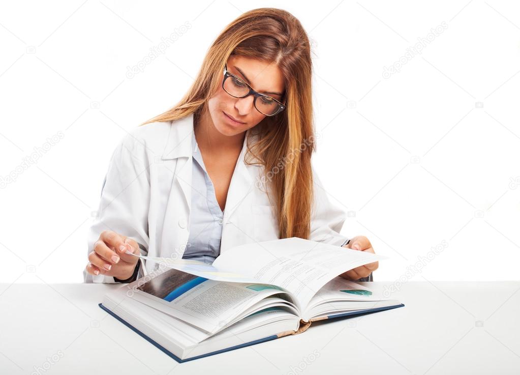 Doctor studying