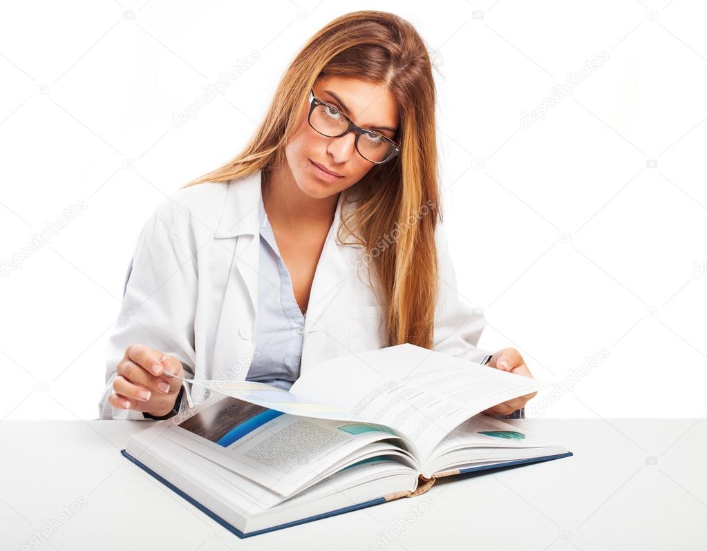 Doctor studying