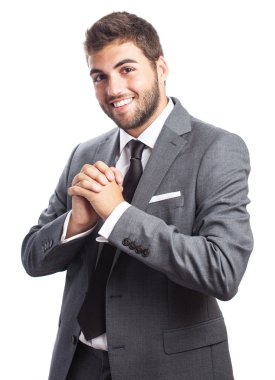 Kendine güvenen iş adamı