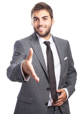 işadamı gösteren tebrik jest