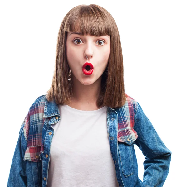 Surprised young teenager — Stock Photo, Image