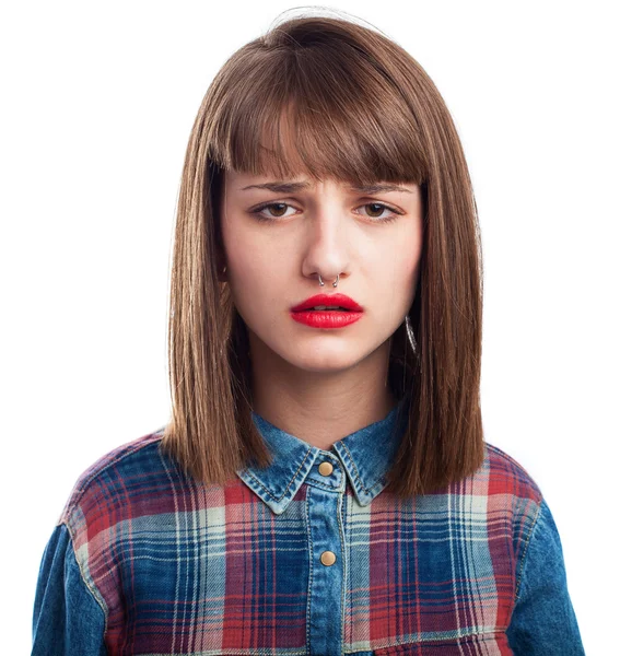 Young woman sadness — Stock Photo, Image
