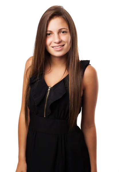 Jonge vrouw dragen jurk — Stockfoto