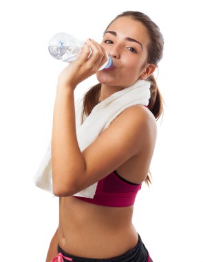 Sportif kadın içme suyu