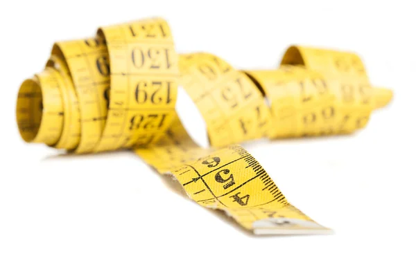 Yellow measure tape — Stock Photo, Image