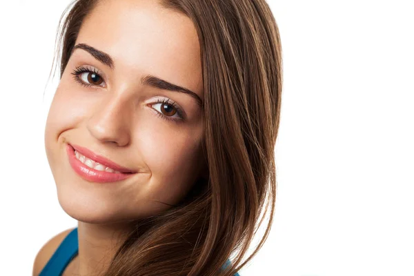 Pretty young woman face — Stock Photo, Image