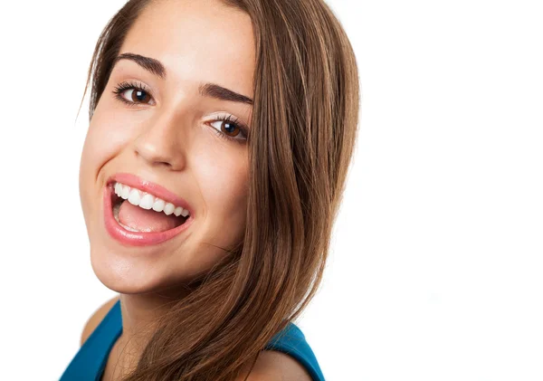 Pretty young woman face — Stock Photo, Image