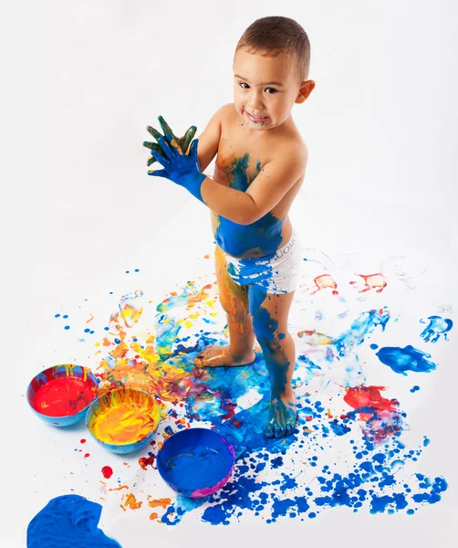 Pinturas para niños adorables —  Fotos de Stock