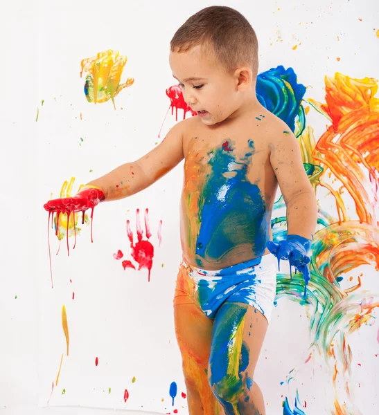 Pinturas para niños adorables —  Fotos de Stock