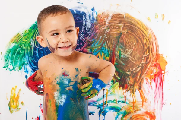 Pinturas para niños adorables —  Fotos de Stock