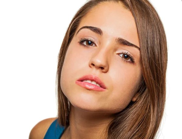 Woman face closeup — Stock Photo, Image