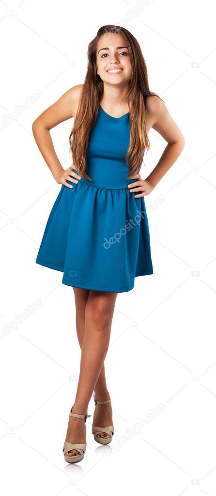 Woman wearing dress