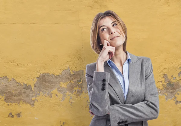 Mujer de negocios feliz — Foto de Stock