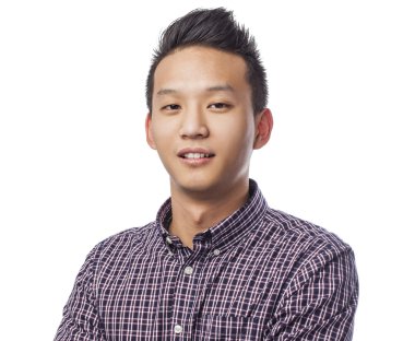 gömlek gülümseyen adam