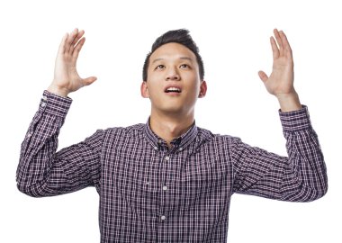 gökyüzüne soran adam