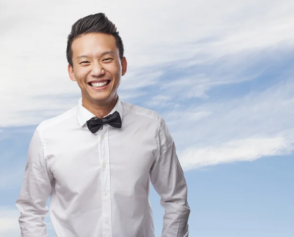 Hombre con camisa y lazo — Foto de Stock