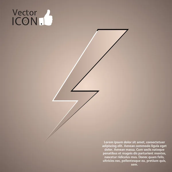 Icono en segundo plano — Vector de stock