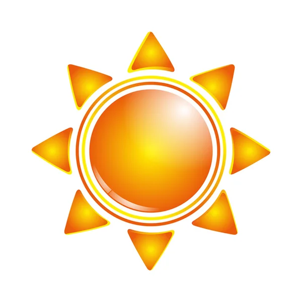Sarjakuva aurinko — vektorikuva