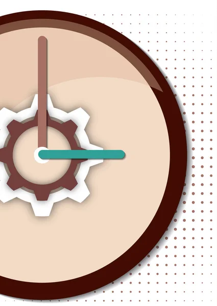 Творческие Часы Стрелками Вашего Дизайна Знак Рабочего Времени Векторная Иллюстрация — стоковый вектор