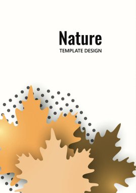 Parlak sonbahar akçaağaç yaprakları beyaz arkaplanda. Yaratıcı tasarım. Vektör illüstrasyonu.