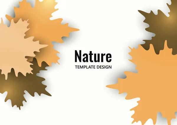 Bright Autumn Maple Leaves White Background Creative Design Vector Illustration — Stock Vector