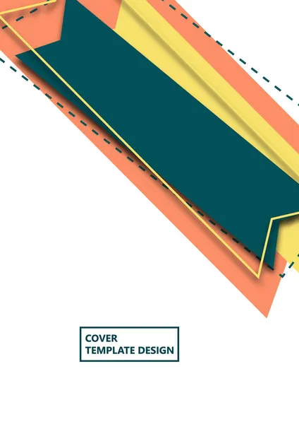 Sticker Flèches Colorées Modèle Avec Place Pour Texte Concept Pour — Image vectorielle