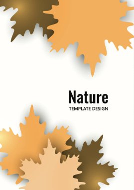 Parlak sonbahar akçaağaç yaprakları beyaz arkaplanda. Yaratıcı tasarım. Vektör illüstrasyonu.