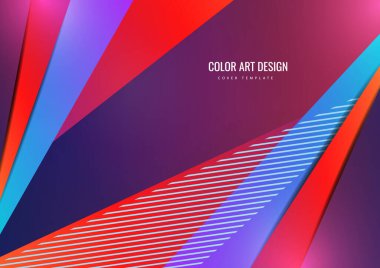 Üçgen ve çizgilerden geometrik tasarım, yaratıcı kavram, modern soyut arkaplan. İş broşürü, broşür, broşür, broşür, kapak. Vektör illüstrasyonu