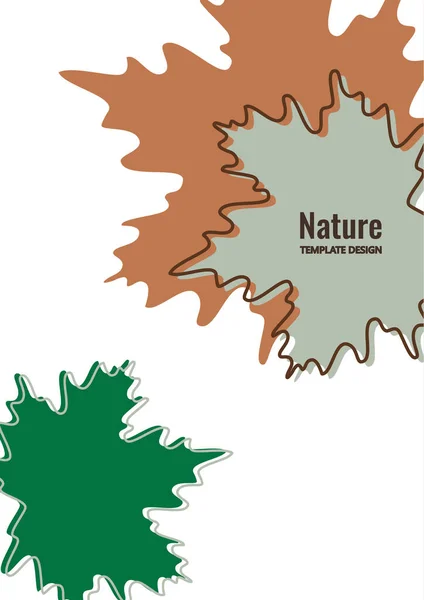 Bright Maple Leaves White Background Creative Design Vector Illustration — Stock Vector